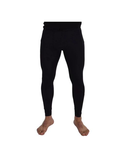 Dolce & Gabbana Black Leggings for men