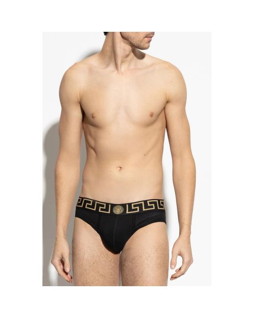 Versace Dreierpack slips in Black für Herren
