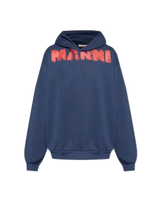 Marni Blue Hoodies for men