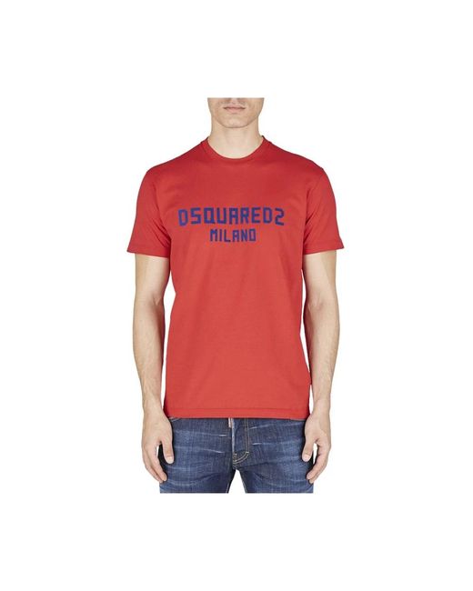 DSquared² T-Shirts in het Red voor heren