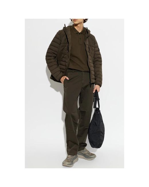 Stone Island Gewatteerd Jack Met Capuchon in het Green voor heren