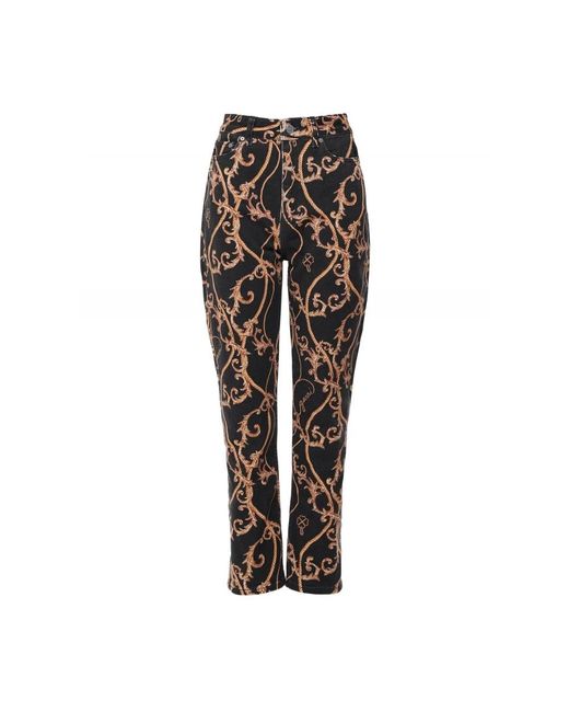Ganni Cropped Broek in het Black