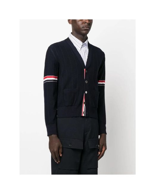 Thom Browne Truien & Vesten ,Blauw ,Wol Rwb Wollen Vest in het Blue voor heren