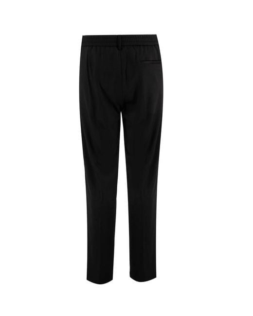BERWICK  1707 Black Slim-Fit Trousers for men