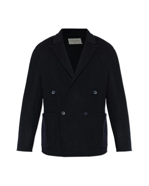 Officine Generale Maxwell Wool Jacket in het Blue voor heren