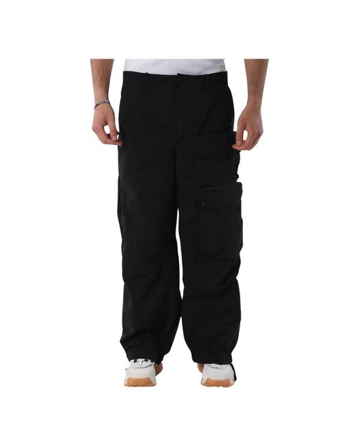 C P Company Black Wide Trousers for men
