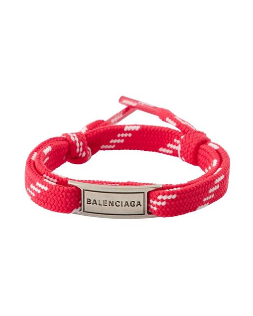 Balenciaga Roze Metalen Cargo Armband Pols in het Red