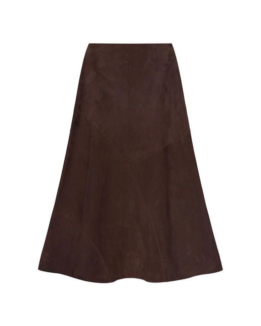 Maxi Skirts Aeron de color Brown