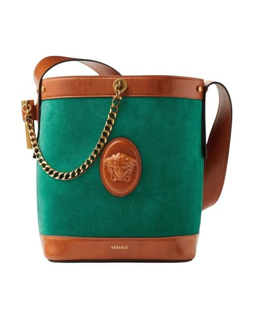 Versace Green Bucket Bags