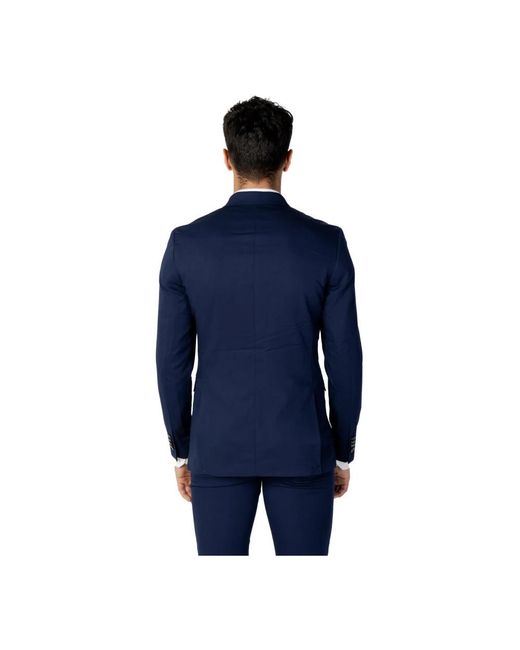 Jack & Jones Blue Single Breasted Suits for men