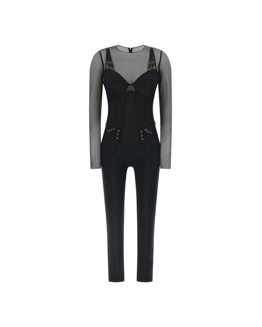 Elisabetta Franchi Black Jumpsuits