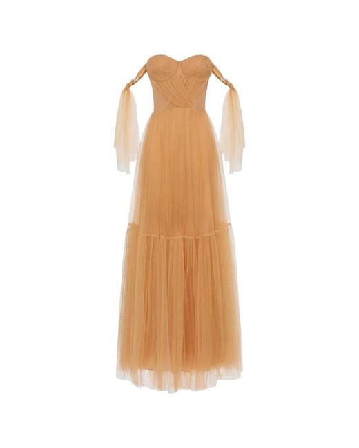 Elisabetta Franchi Brown Gowns