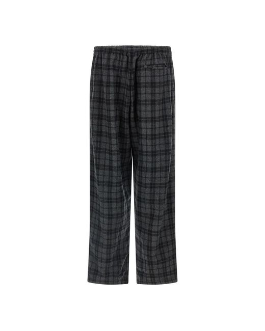 Willy Chavarria Gray Straight Trousers for men