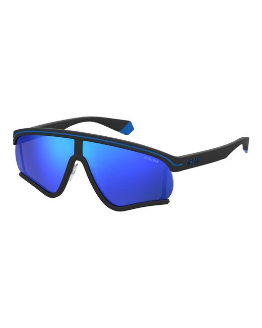 Negro azul/azul gafas de sol Polaroid de color Blue