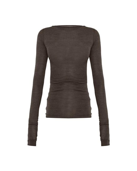 Rick Owens Ls T in het Brown