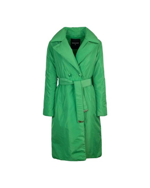 Patrizia Pepe Green Belted Coats