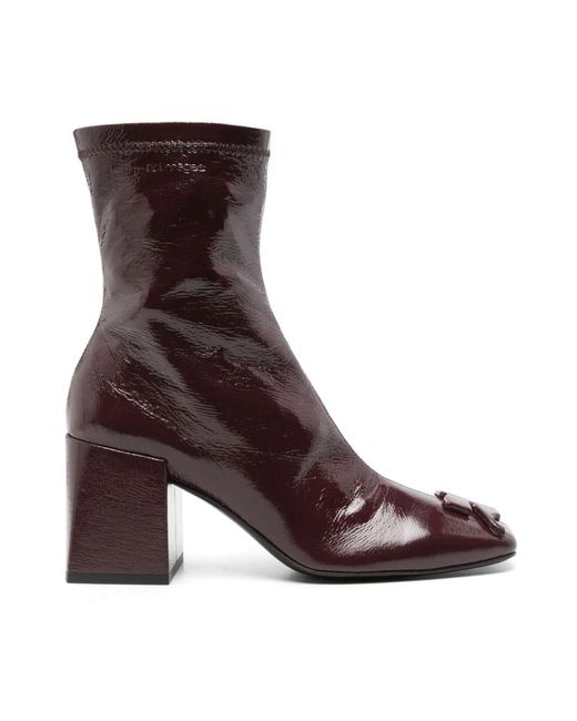 Courreges Brown Heeled Boots