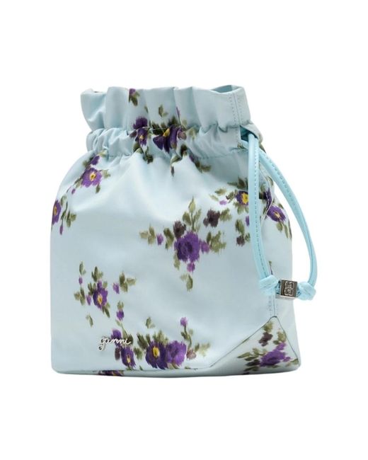 Ganni Blue Bucket Bags