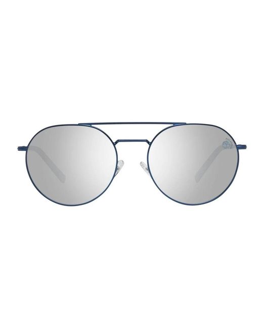 Occhiali da sole blu in metallo polarizzati con protezione uv di Timberland in Metallic