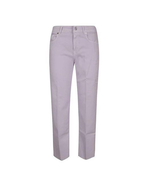 7 For All Mankind Purple Cropped Jeans