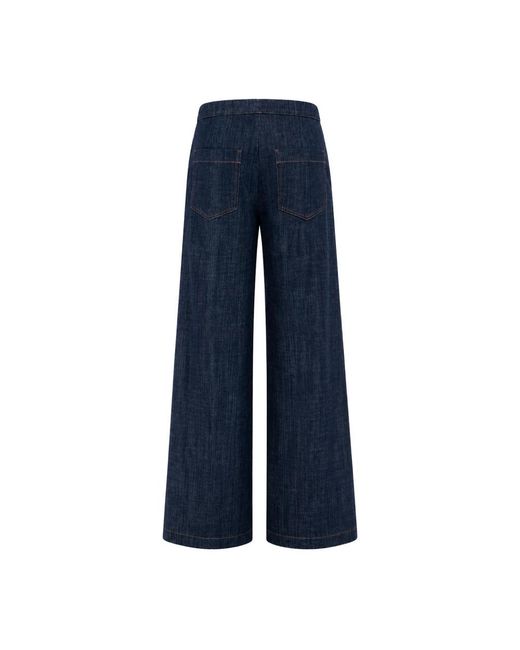 Panicale Blue Wide Trousers