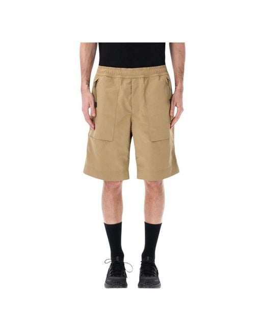 Moncler Natural Casual Shorts for men