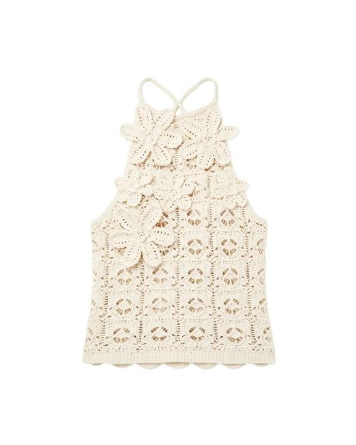 Pinko Natural Sleeveless Tops