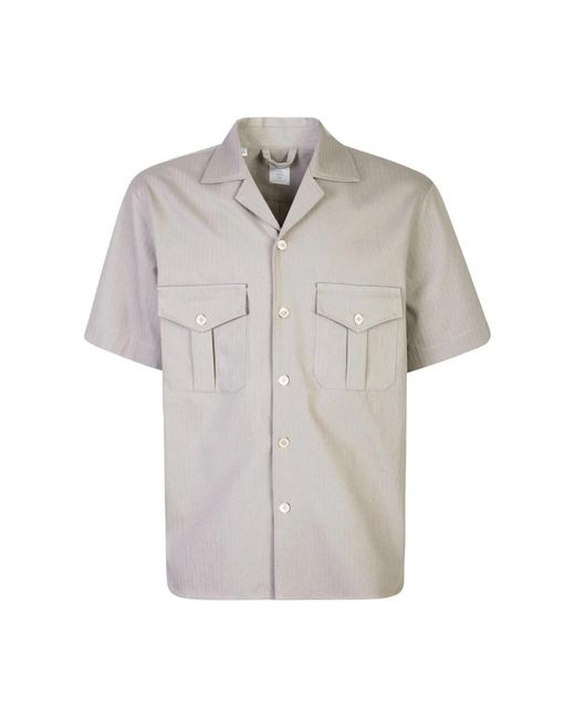 Eleventy Gray Short Sleeve Shirts for men