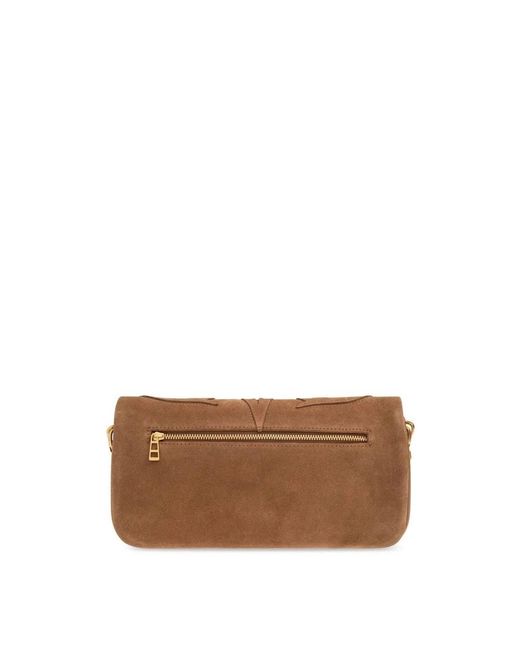 Zadig & Voltaire Brown Rock Suede Clutch
