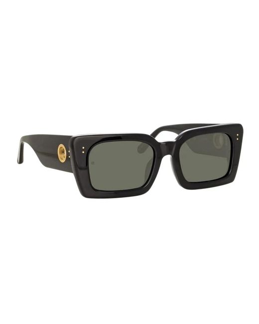 Linda Farrow Black Sunglasses