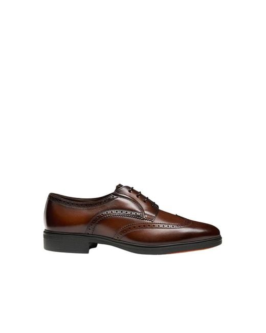 Business Shoes di Santoni in Brown da Uomo