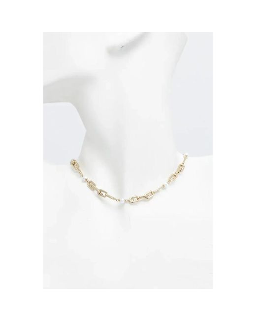 Furla Metallic Chained Logo Halskette