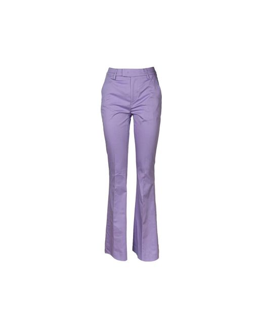 Pantalones mujer acampanados. cintura regular. slim fit Dondup de color Purple