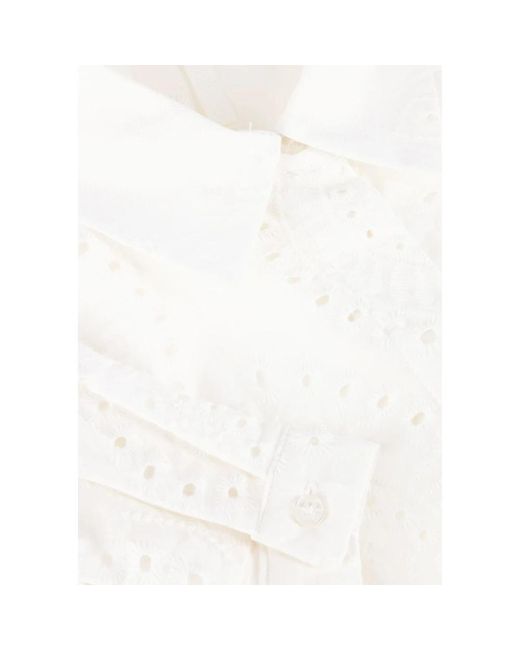 Object White Elegante Bluse