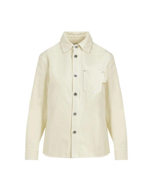 Blouses & shirts > denim shirts Bottega Veneta en coloris White