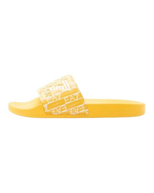 Sliders di EA7 in Yellow da Uomo