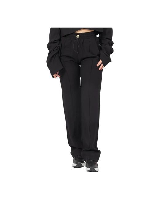 Straight Trousers Gaelle Paris de color Black