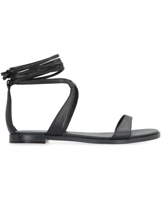 Michael Kors Black Flat Sandals