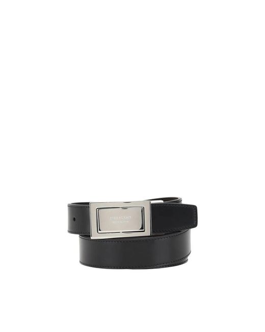 Ferragamo Wendbarer Gürtel Mit Schnalle in Black für Herren