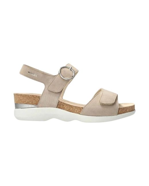 Mephisto Vrouwelijke Sandaal Met Sleehak En Optimaal Comfort in het White
