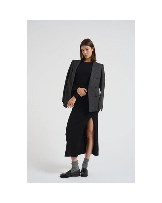 P.A.R.O.S.H. Black Midi Dresses