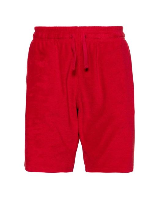 Vilebrequin Terry shorts mit seitentaschen und gesäßtaschen in Red für Herren