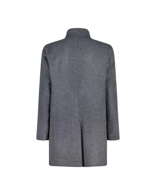 Boss Gray Single-Breasted Coats for men