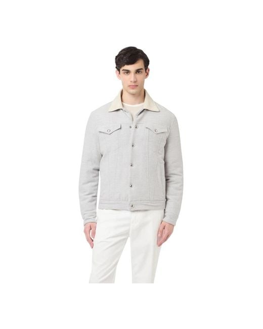 Eleventy Gray Light Jackets for men