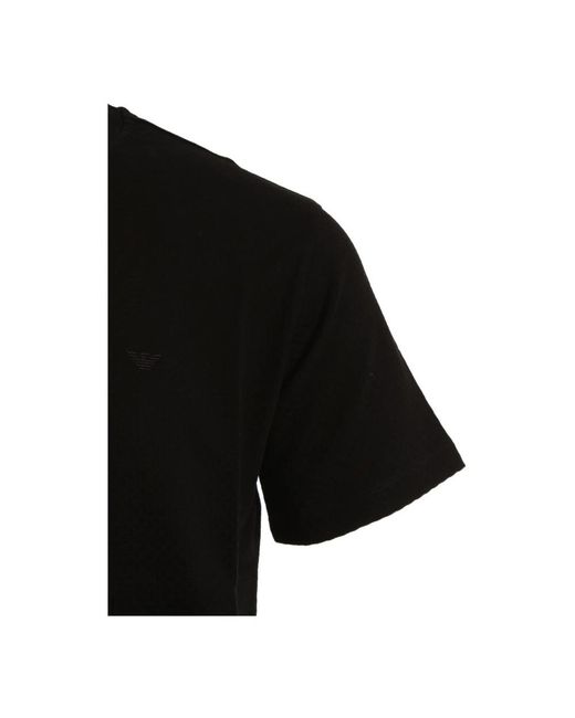 Armani Tops ,Zwart ,Katoen T-Shirt in het Black voor heren