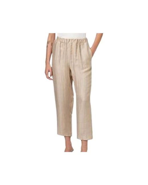 Alpha Studio Natural Straight Trousers
