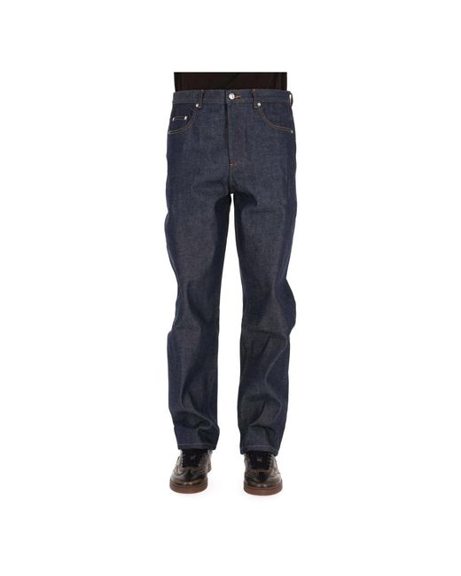 A.P.C. Blue Straight Fit Jeans for men