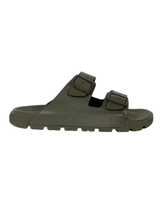 HUGO Schoenen ,Groen ,Polyester Groene Moderne Sandalen Met Dubbele Banden in het Green voor heren