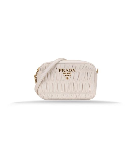 Prada Natural Cross Body Bags