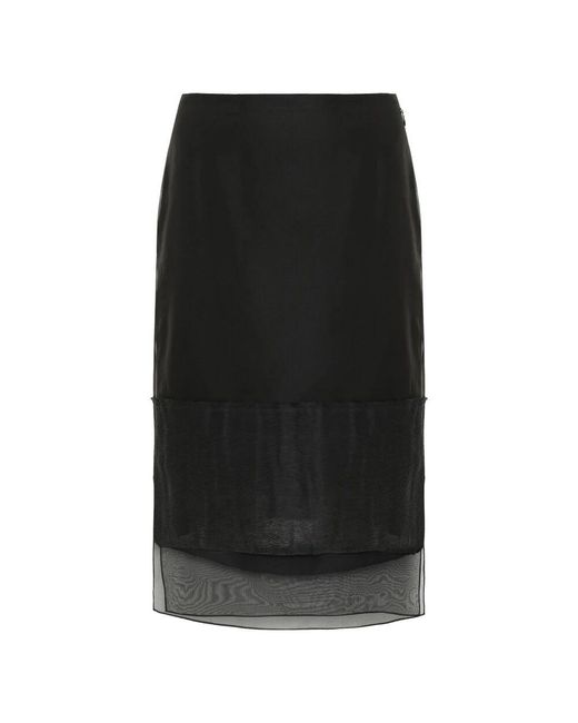 Khaite Black Midi Skirts